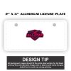 2" X 4" Aluminum License Plate  Thumbnail