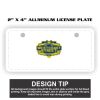 2" X 4" Aluminum License Plate  Thumbnail