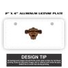 2" X 4" Aluminum License Plate  Thumbnail