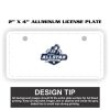 2" X 4" Aluminum License Plate  Thumbnail