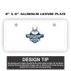 2" X 4" Aluminum License Plate  Thumbnail