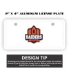 2" X 4" Aluminum License Plate  Thumbnail