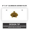 2" X 4" Aluminum License Plate  Thumbnail