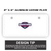 2" X 4" Aluminum License Plate  Thumbnail