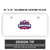 2" X 4" Aluminum License Plate  Thumbnail