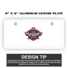 2" X 4" Aluminum License Plate  Thumbnail