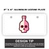 2" X 4" Aluminum License Plate  Thumbnail