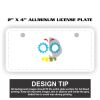 2" X 4" Aluminum License Plate  Thumbnail