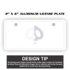 2" X 4" Aluminum License Plate  Thumbnail