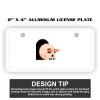 2" X 4" Aluminum License Plate  Thumbnail