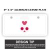 2" X 4" Aluminum License Plate  Thumbnail