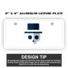 2" X 4" Aluminum License Plate  Thumbnail
