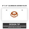 2" X 4" Aluminum License Plate  Thumbnail
