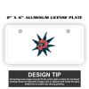2" X 4" Aluminum License Plate  Thumbnail