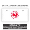 2" X 4" Aluminum License Plate  Thumbnail