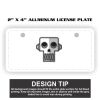 2" X 4" Aluminum License Plate  Thumbnail