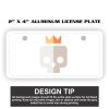 2" X 4" Aluminum License Plate  Thumbnail
