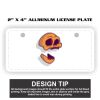 2" X 4" Aluminum License Plate  Thumbnail