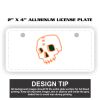 2" X 4" Aluminum License Plate  Thumbnail