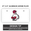 2" X 4" Aluminum License Plate  Thumbnail