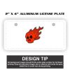 2" X 4" Aluminum License Plate  Thumbnail