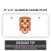 2" X 4" Aluminum License Plate  Thumbnail