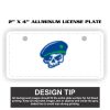 2" X 4" Aluminum License Plate  Thumbnail