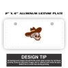 2" X 4" Aluminum License Plate  Thumbnail