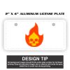 2" X 4" Aluminum License Plate  Thumbnail