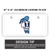 2" X 4" Aluminum License Plate  Thumbnail