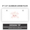 2" X 4" Aluminum License Plate  Thumbnail