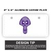 2" X 4" Aluminum License Plate  Thumbnail