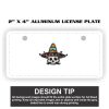 2" X 4" Aluminum License Plate  Thumbnail