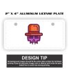 2" X 4" Aluminum License Plate  Thumbnail