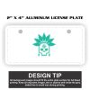 2" X 4" Aluminum License Plate  Thumbnail