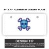 2" X 4" Aluminum License Plate  Thumbnail