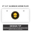2" X 4" Aluminum License Plate  Thumbnail