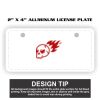 2" X 4" Aluminum License Plate  Thumbnail