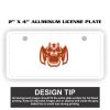 2" X 4" Aluminum License Plate  Thumbnail