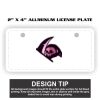 2" X 4" Aluminum License Plate  Thumbnail