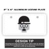 2" X 4" Aluminum License Plate  Thumbnail