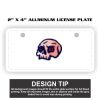 2" X 4" Aluminum License Plate  Thumbnail