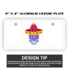 2" X 4" Aluminum License Plate  Thumbnail