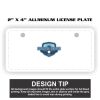 2" X 4" Aluminum License Plate  Thumbnail