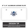2" X 4" Aluminum License Plate  Thumbnail