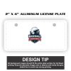 2" X 4" Aluminum License Plate  Thumbnail