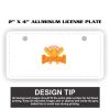 2" X 4" Aluminum License Plate  Thumbnail