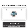 2" X 4" Aluminum License Plate  Thumbnail