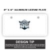 2" X 4" Aluminum License Plate  Thumbnail