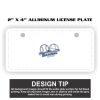 2" X 4" Aluminum License Plate  Thumbnail